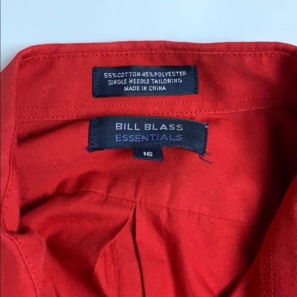 Red Button Up - Picture 2 of 2